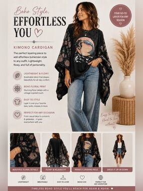 Blue Velvet Mermaid Kantha Poncho Top S/M